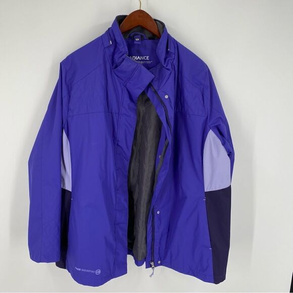 Free Country Radiance Women’s Zipper Front Purple Winter Jacket size 2X - Picture 1 of 4